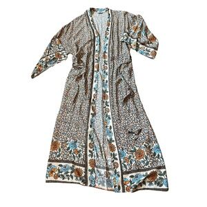 Lulla California, Long Kimono, Floral, Paisley, Multi-Pattern, M/L
